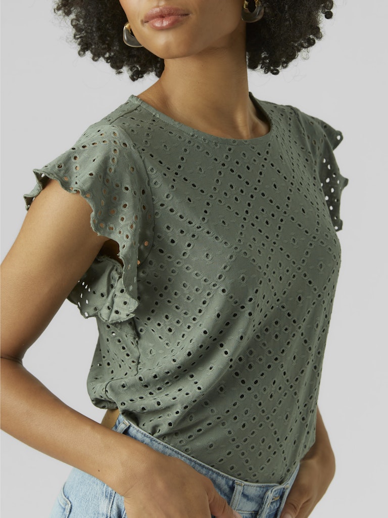 Vmtassa Sl Frill Top Noos - Olijf