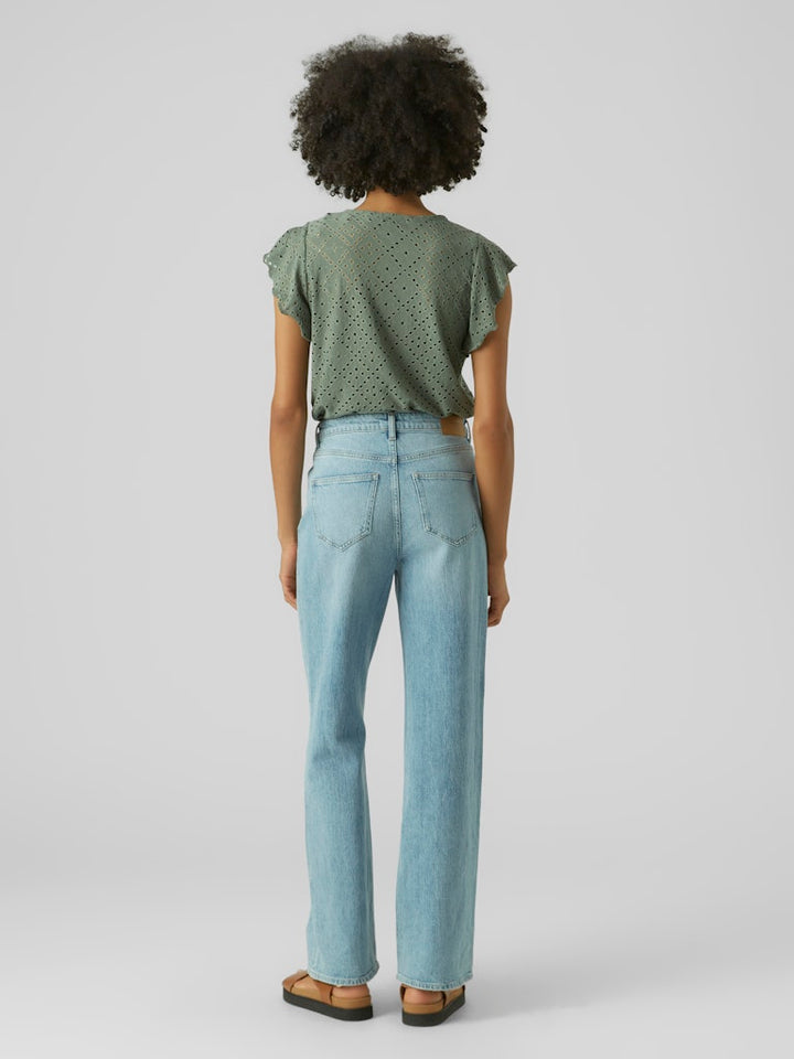 Vmtassa Sl Frill Top Noos - Olijf