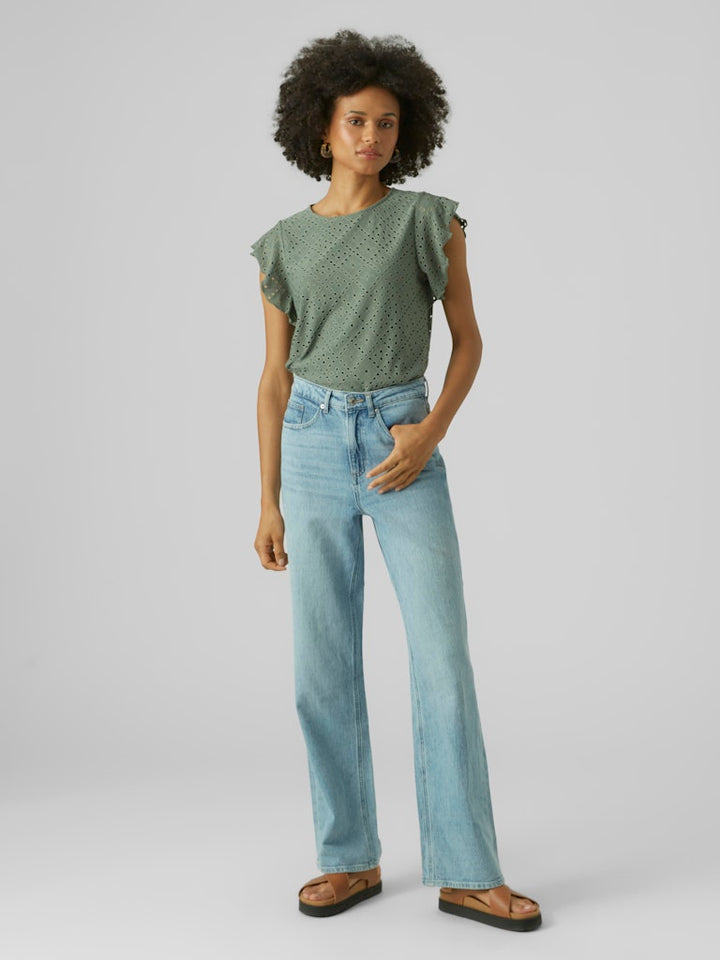 Vmtassa Sl Frill Top Noos - Olijf