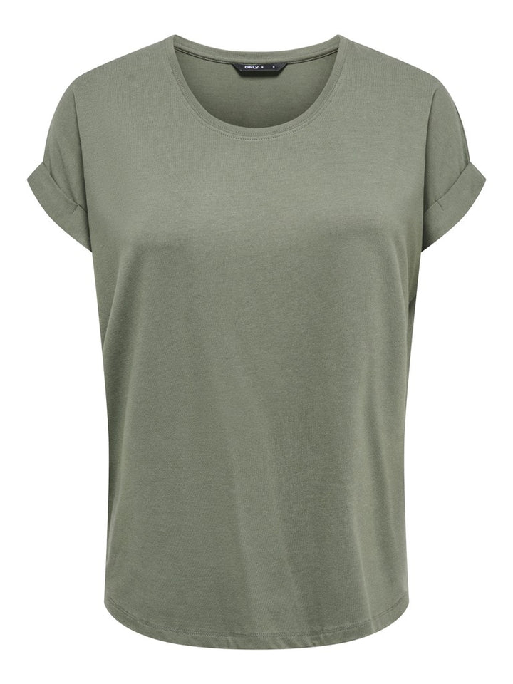 Onlmoster S/s O-neck Top Noos Jrs - Olijf