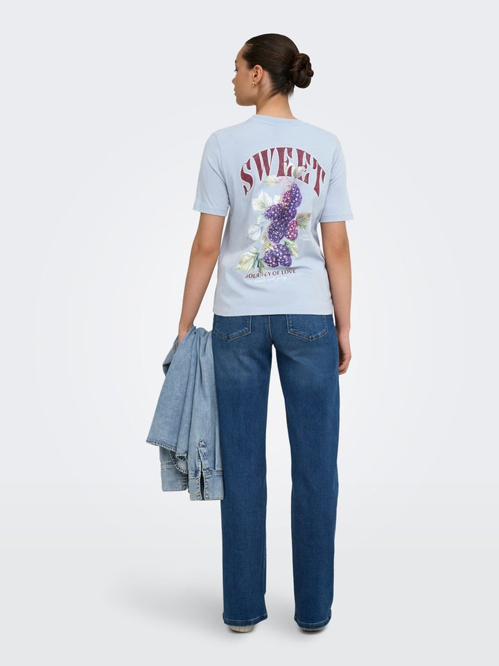 Onllucy Monja Ss Top Jrs Noos - Lichtblauw