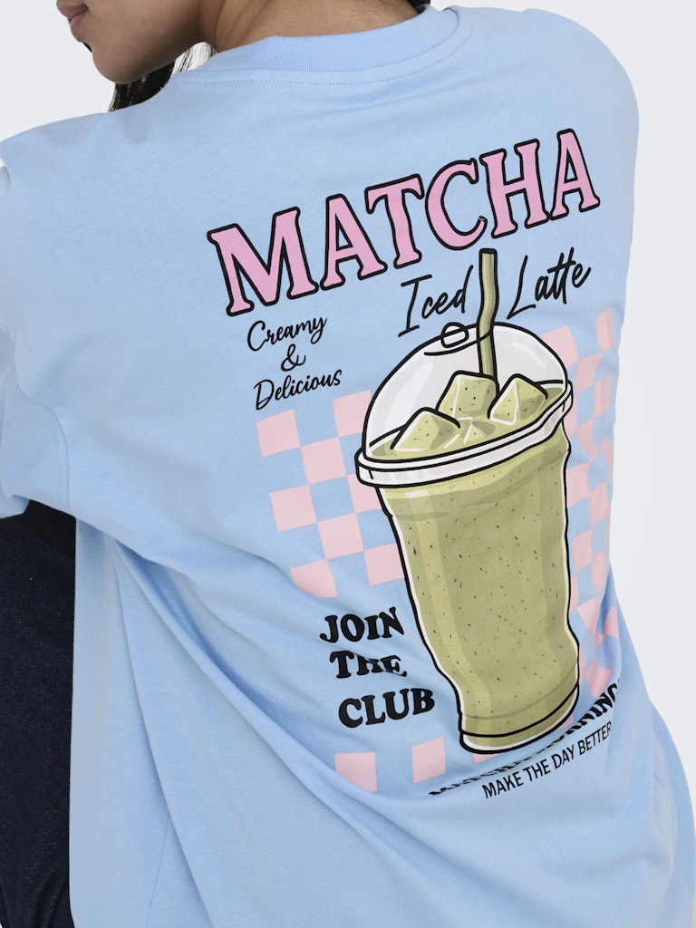 Onlrita S/s Printed Tee Cs Jrs - Lichtblauw
