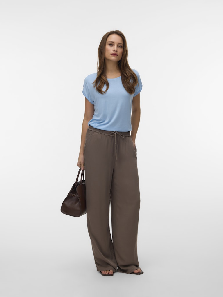 Vmava Plain Ss Top Jrs Noos - Lichtblauw