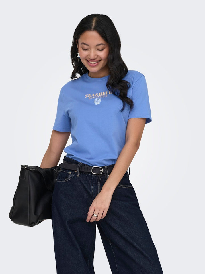 Onldina S/s Club Top Box Jrs - Kobalt