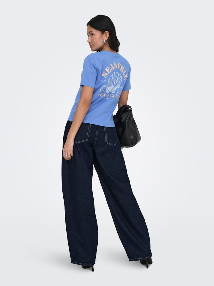 Onldina S/s Club Top Box Jrs - Kobalt