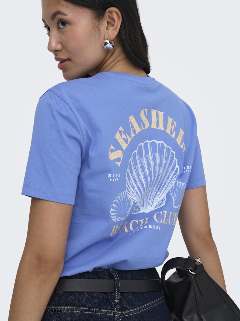 Onldina S/s Club Top Box Jrs - Kobalt