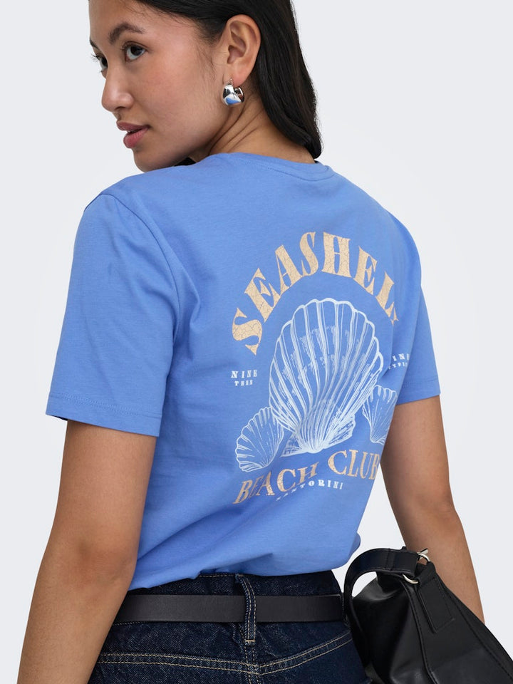 Onldina S/s Club Top Box Jrs - Kobalt