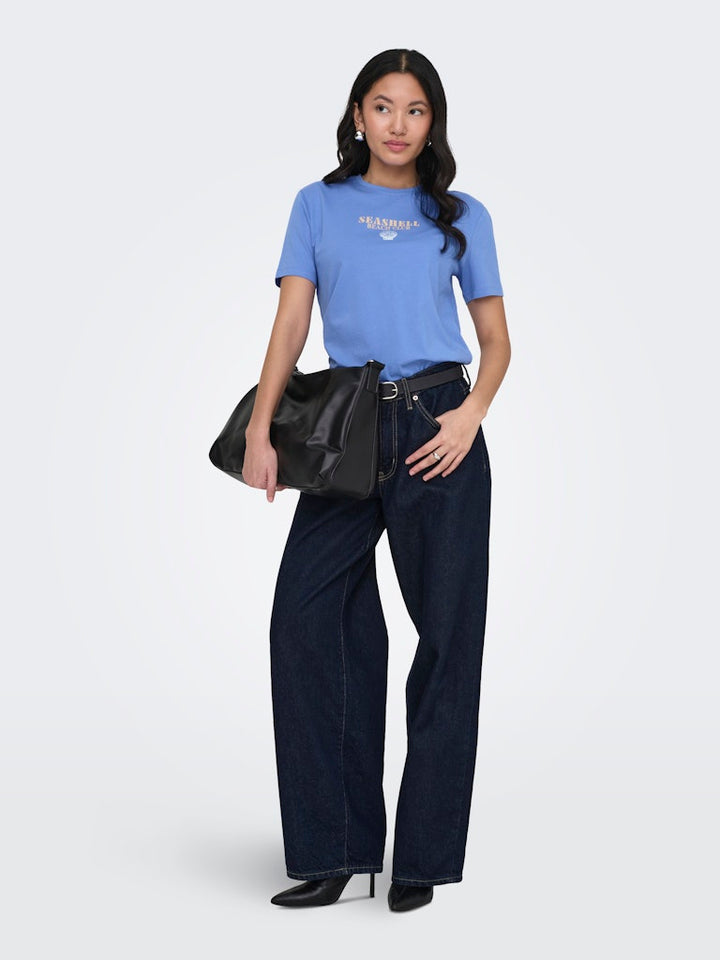 Onldina S/s Club Top Box Jrs - Kobalt