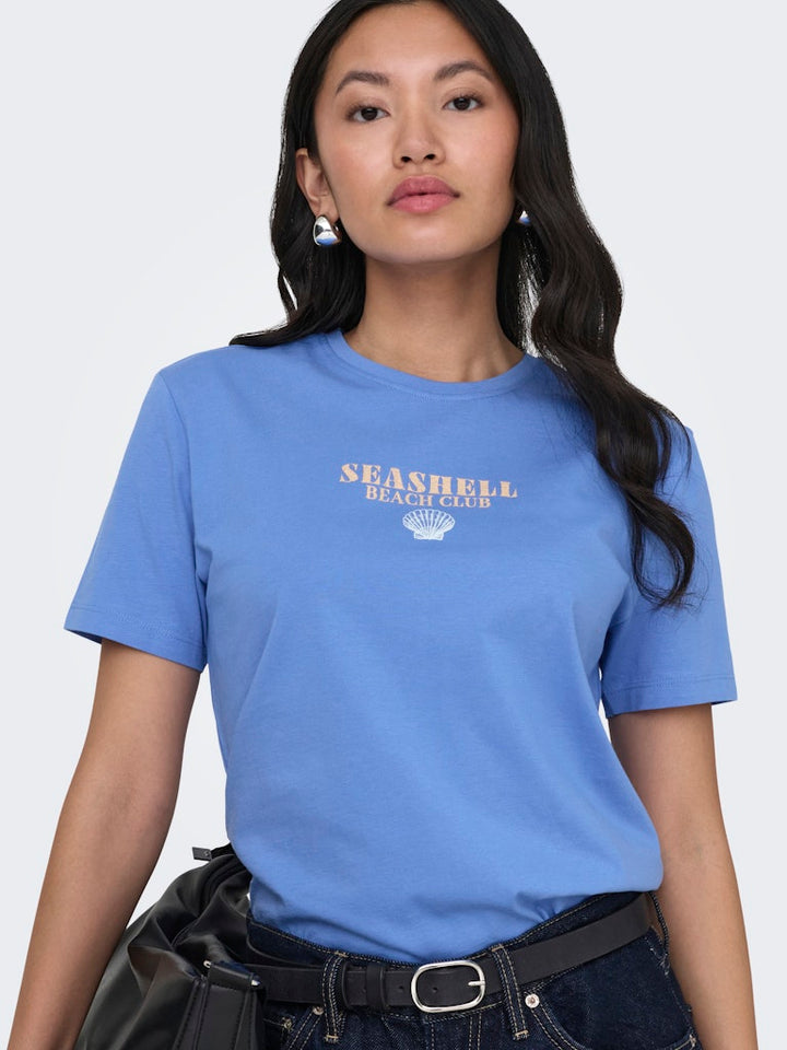 Onldina S/s Club Top Box Jrs - Kobalt