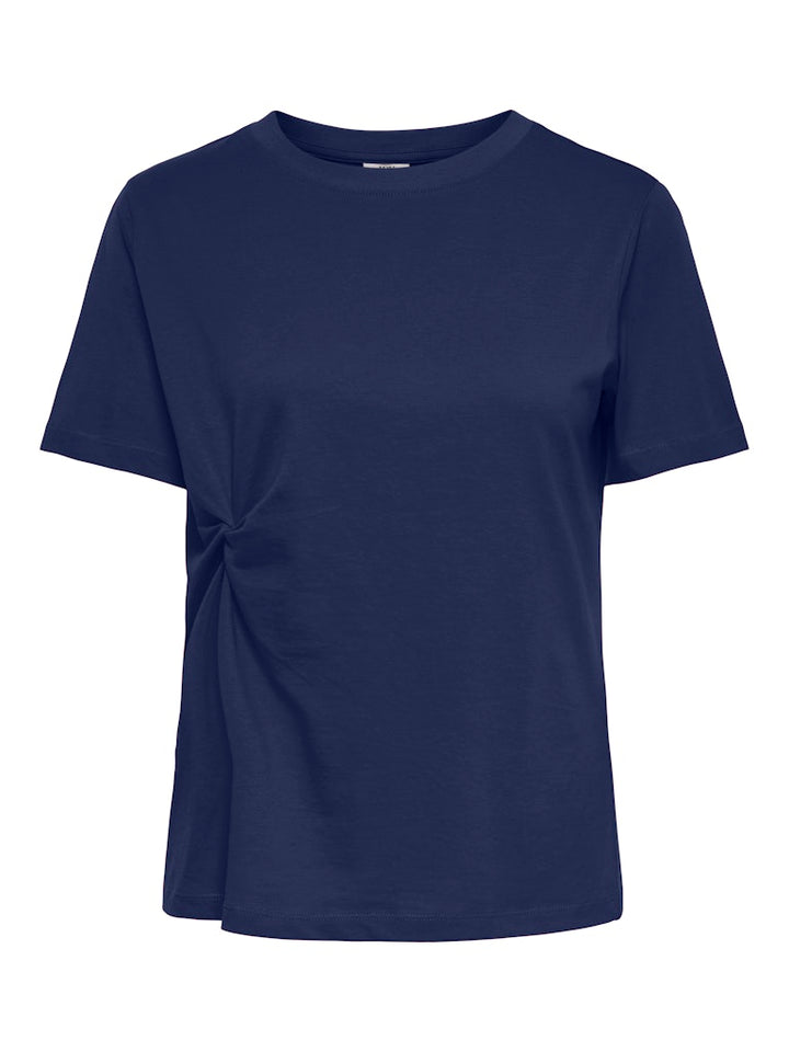 Jdygaisa S/s Knot Top Jrs - Navy
