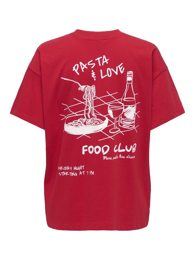 Onlvivvi Life S/s Lovely Top Jrs - Steenrood