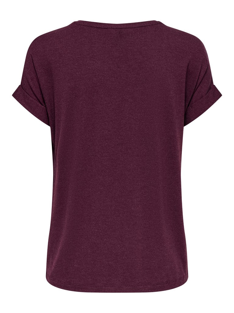 Onlmoster S/s O-neck Top Noos Jrs - Bordeaux