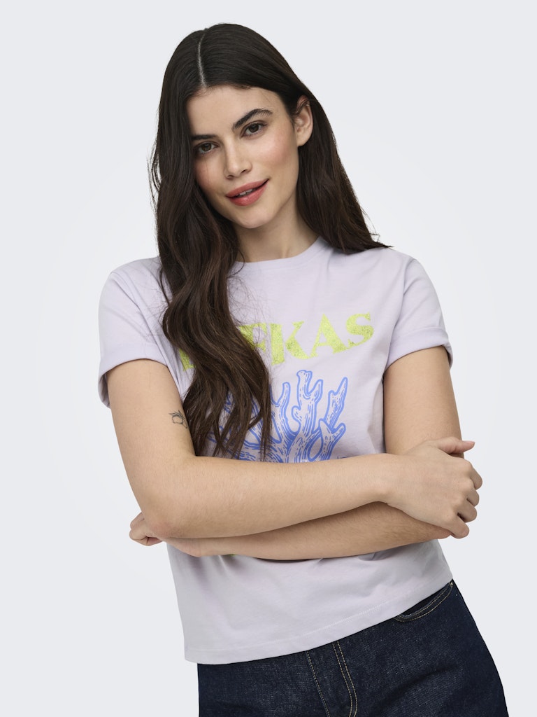 Onldina S/s Club Top Box Jrs - Lila