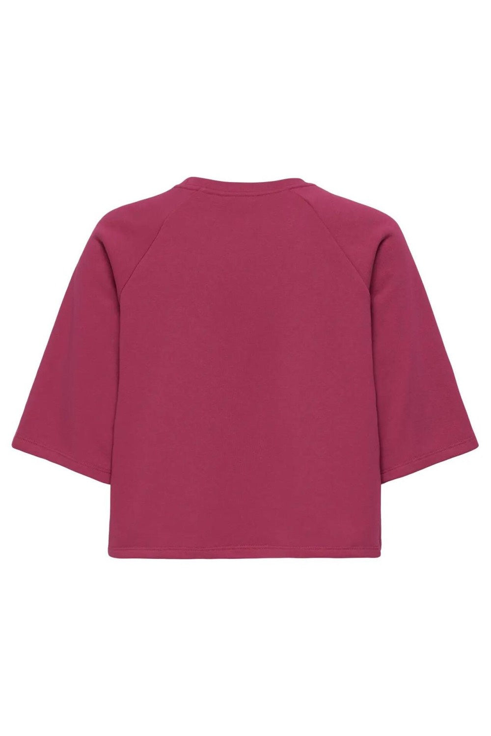 Onlcora S/s Print O-neck Ub Swt - Fuchsia