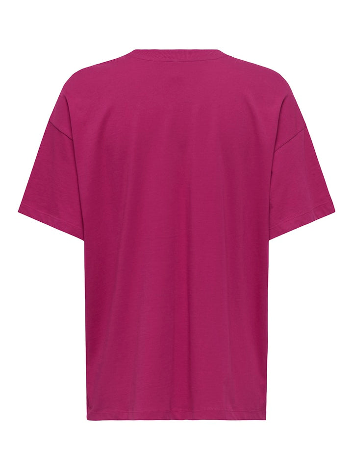 Onlvivvi S/s Lovely Top Jrs - Fuchsia