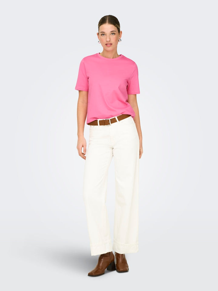 Onlfreja S/s Luxe Top Cc Jrs Noos - Roze