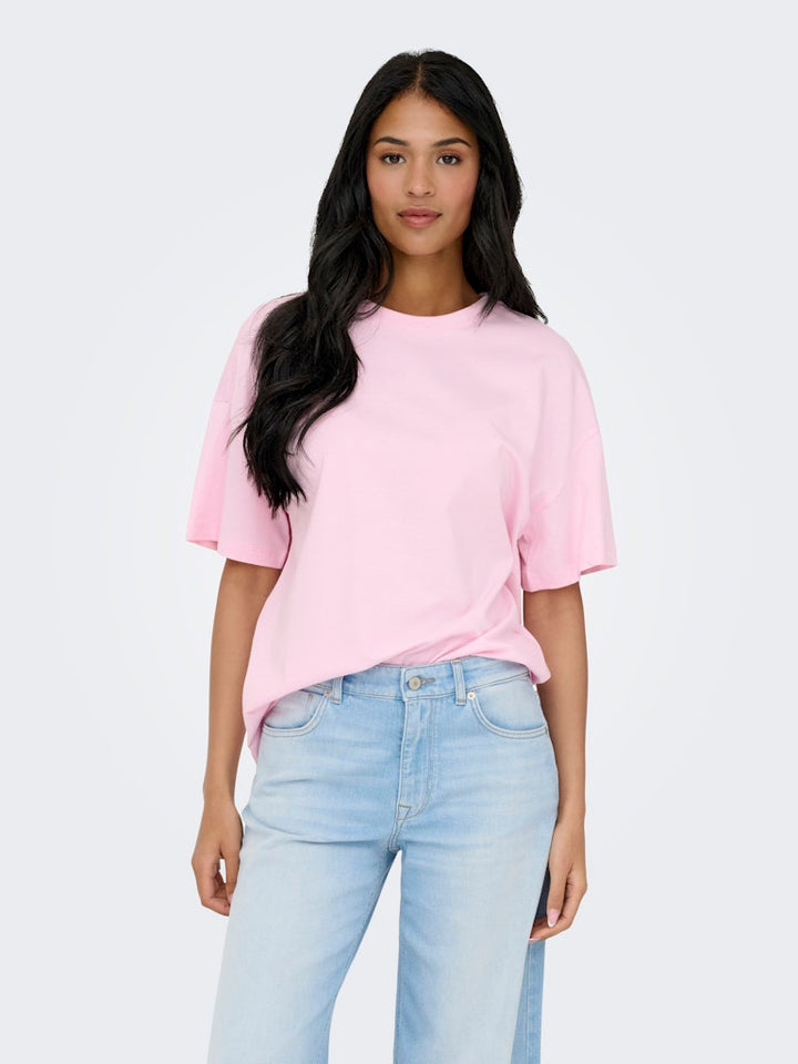 Jdycarla S/s Oversize T-shirt Jrs - Roze