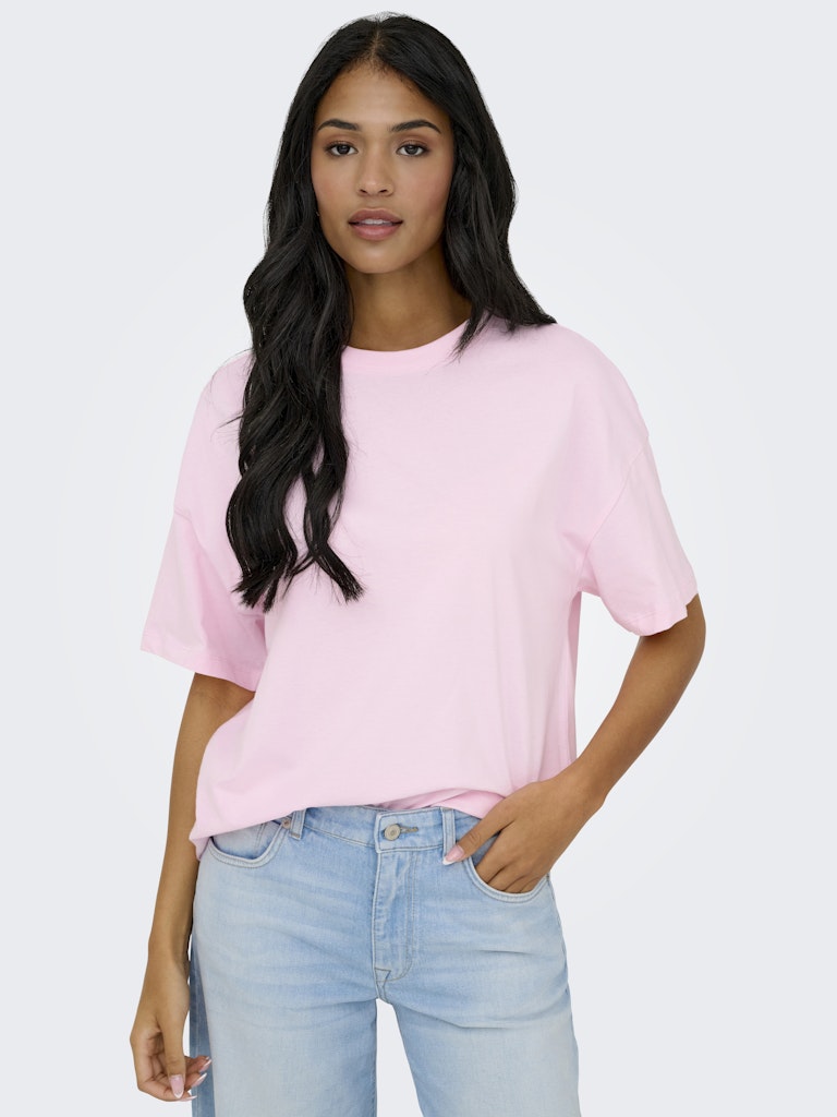 Jdycarla S/s Oversize T-shirt Jrs - Roze