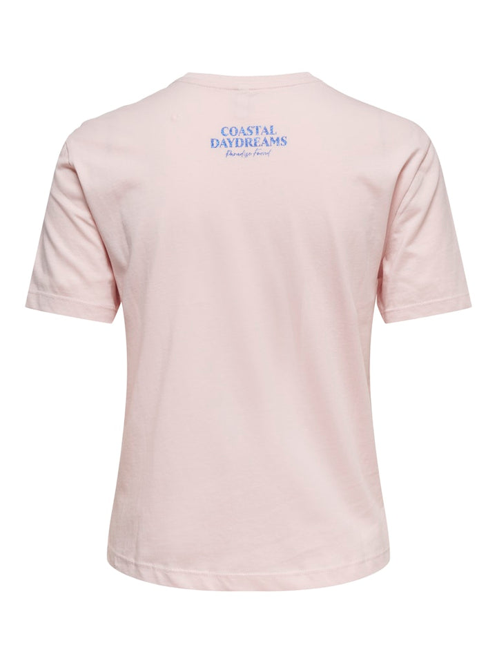 Onldina S/s Club Top Box Jrs - Licht Roze