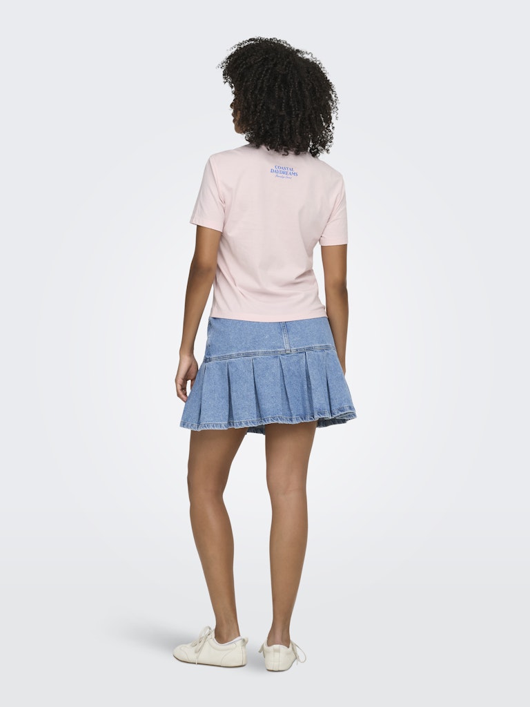 Onldina S/s Club Top Box Jrs - Licht Roze