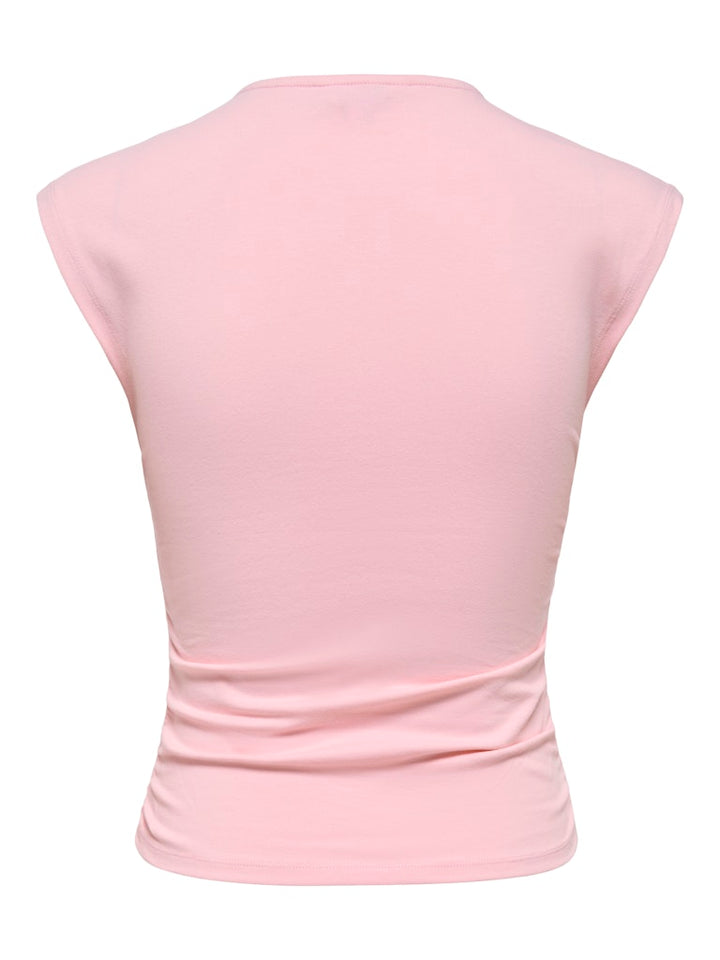 Onlmira Capsl Ruching Top Jrs Noos - Licht Roze