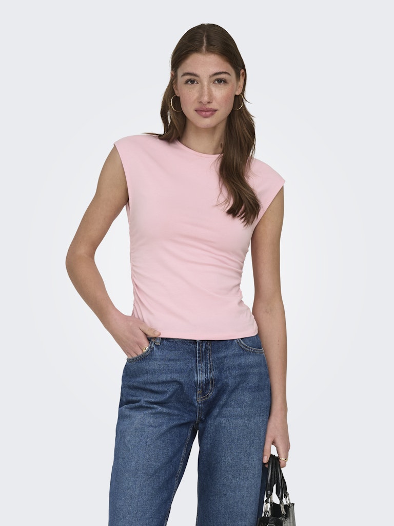 Onlmira Capsl Ruching Top Jrs Noos - Licht Roze
