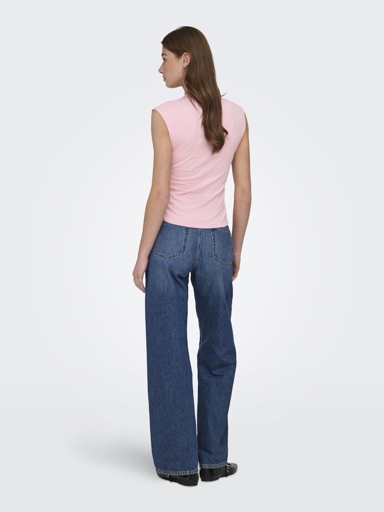 Onlmira Capsl Ruching Top Jrs Noos - Licht Roze