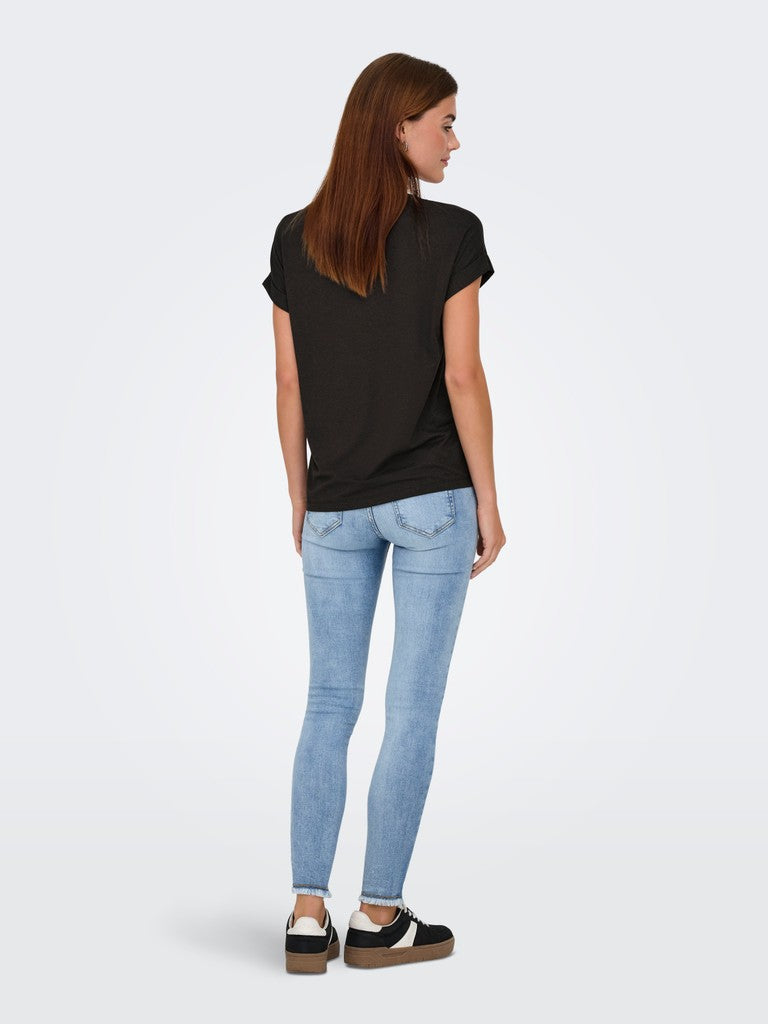Onlmoster S/s O-neck Top Noos Jrs - Bruin