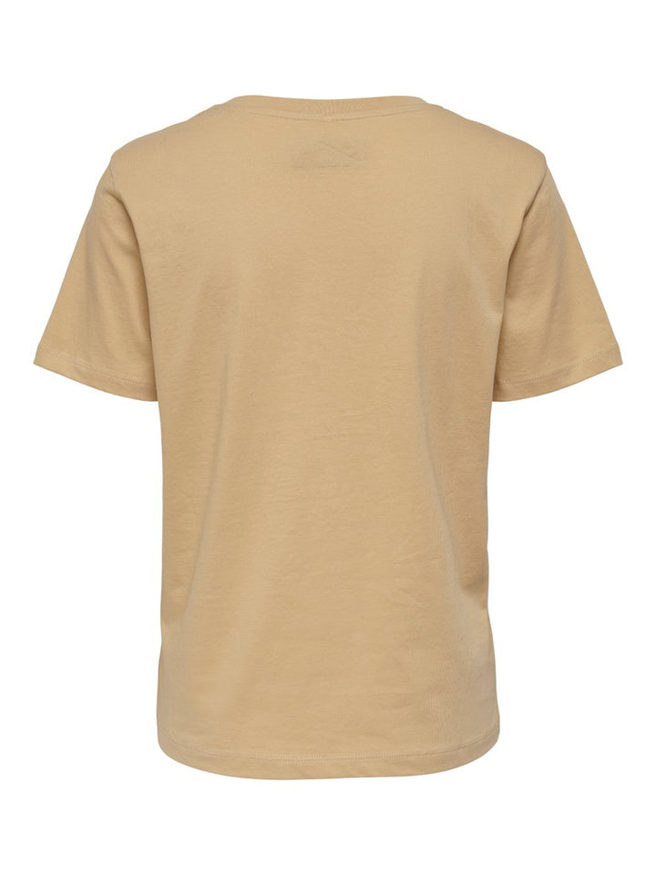 Onlkiss Ss T-shirt Cs Nn - Licht Bruin