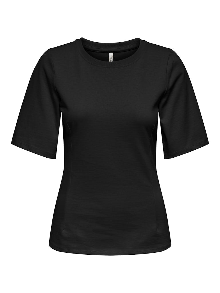Onlmarie Life S/s Waist Top Jrs - Zwart