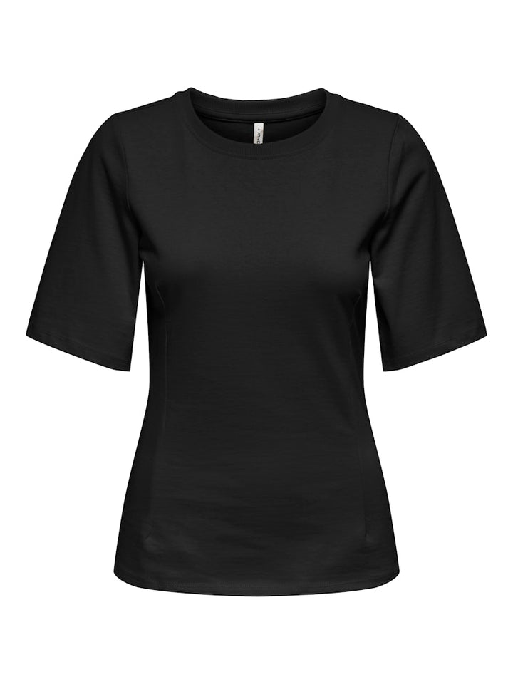 Onlmarie Life S/s Waist Top Jrs - Zwart