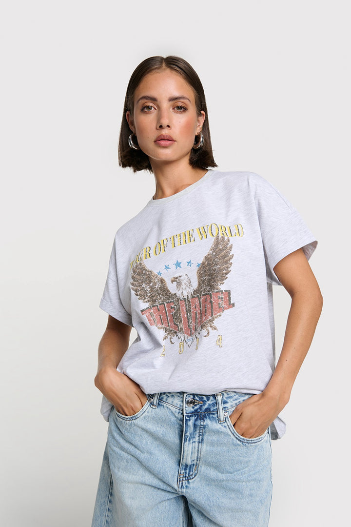 Eagel T-shirt - Grijs Melee