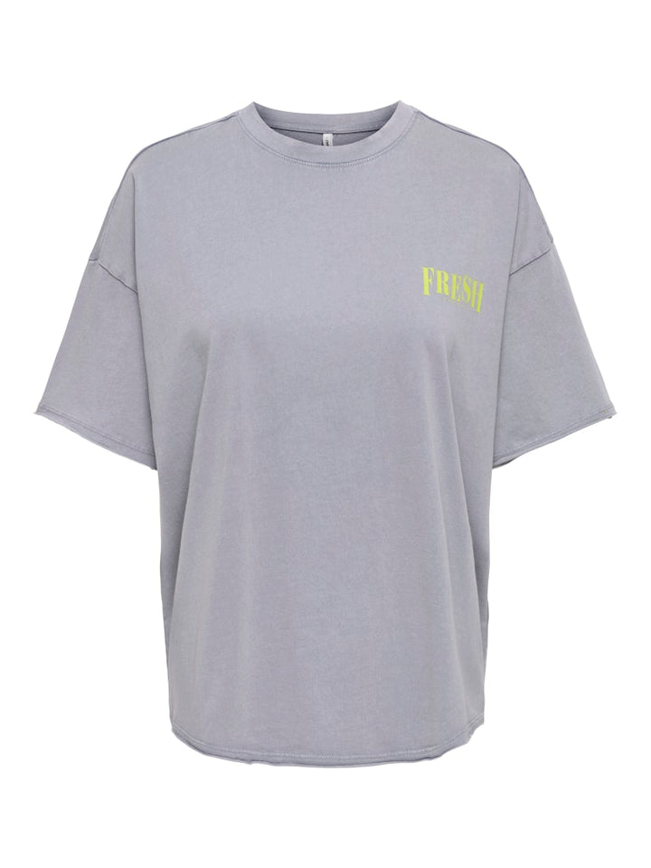 Onlkinna S/s Oversize Top Box Jrs - Lichtgrijs