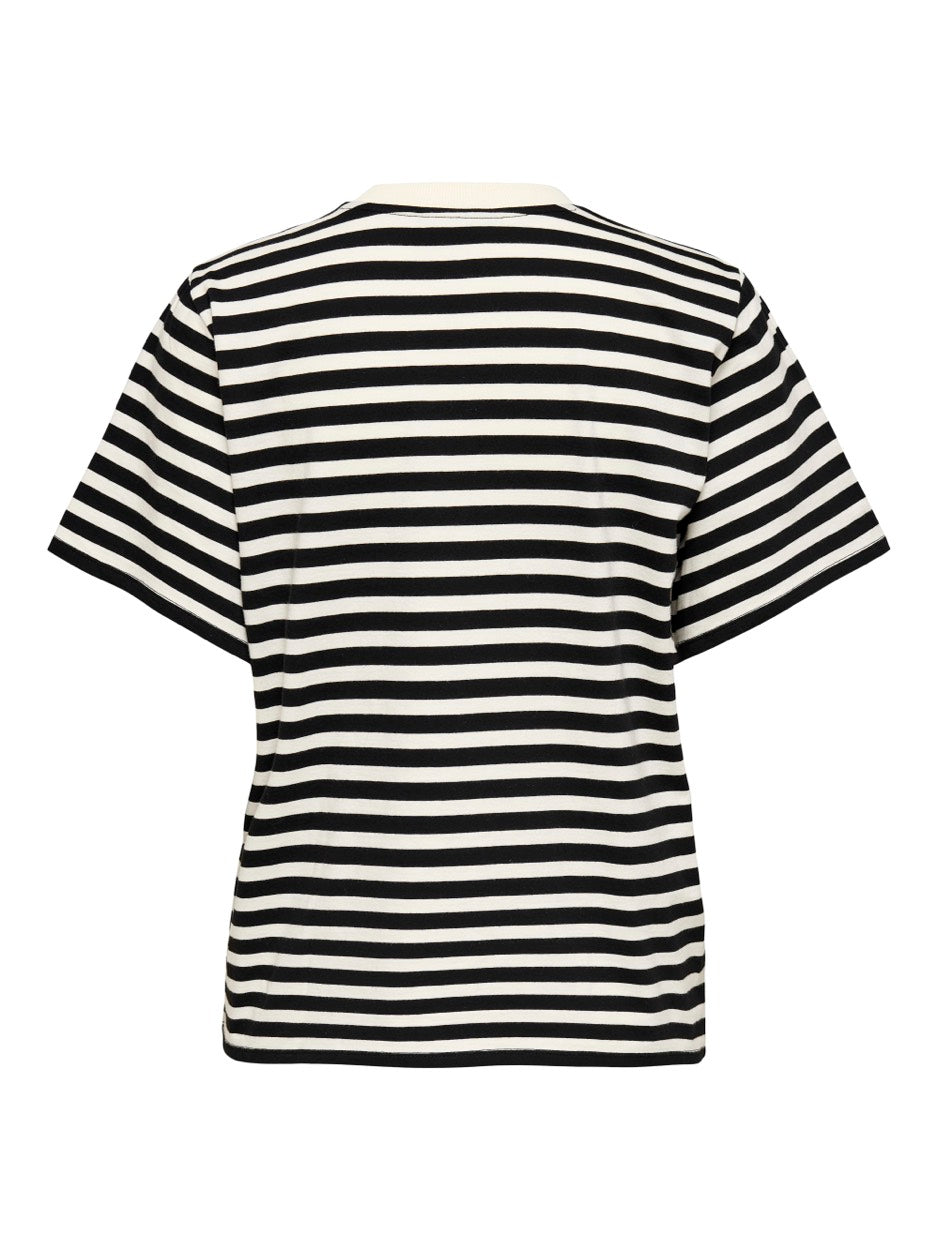 Onllivina S/s Stripe Tee Jrs Noos - Zwart Dessin