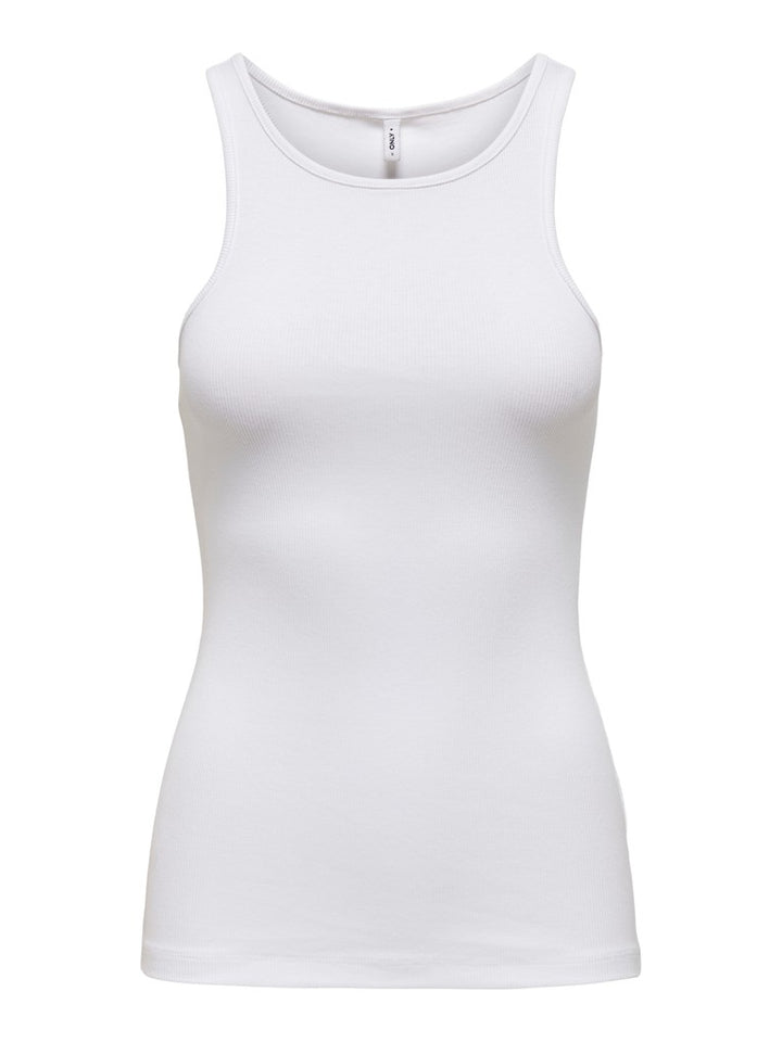 Onlkenya Life Rib Tank Top Jrs Noos - Wit