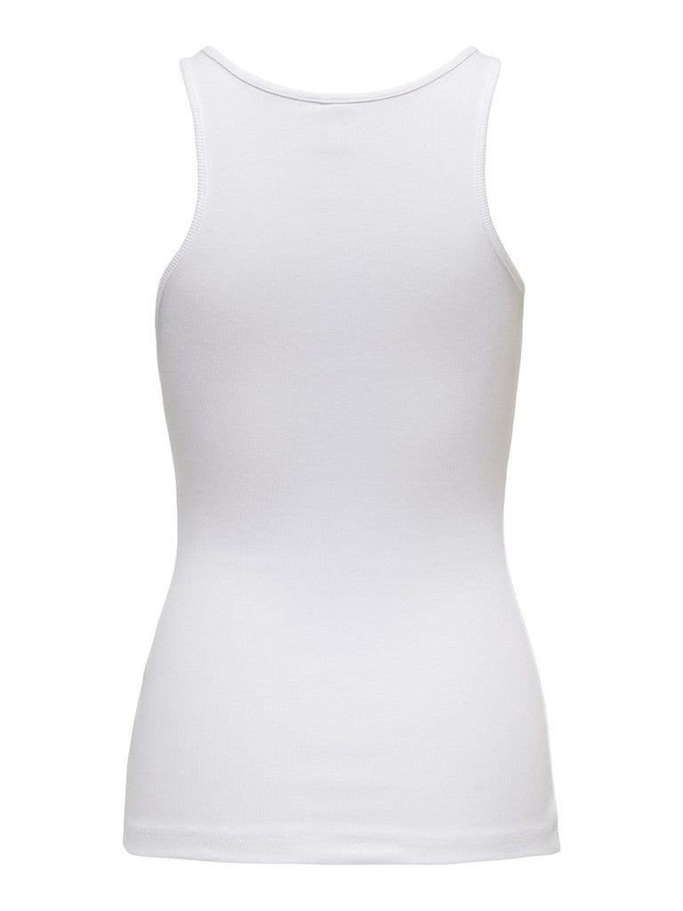 Onlkenya Life Rib Tank Top Jrs Noos - Wit