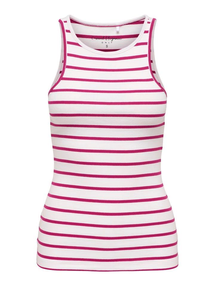 Onlfenja Kenya S/l Top Jrs - Ecru Dessin