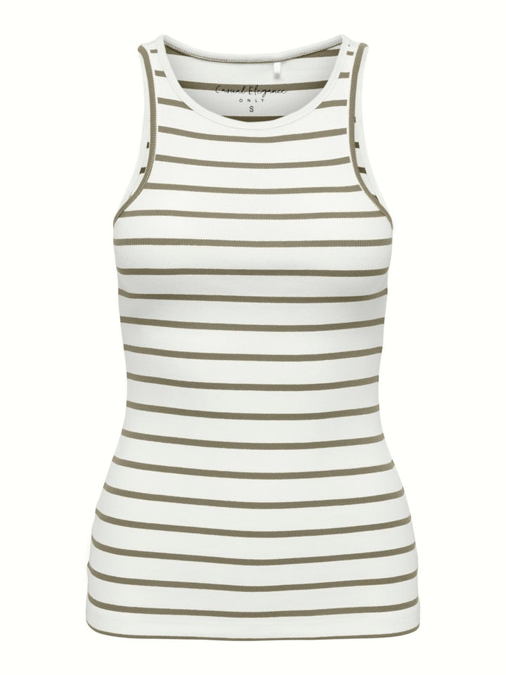 Onlfenja Kenya S/l Top Jrs - Ecru Dessin