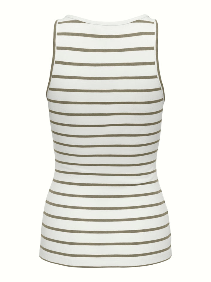 Onlfenja Kenya S/l Top Jrs - Ecru Dessin