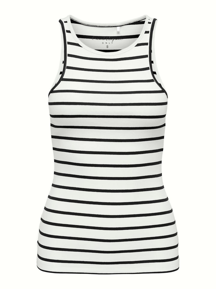 Onlfenja Kenya S/l Top Jrs - Ecru Dessin