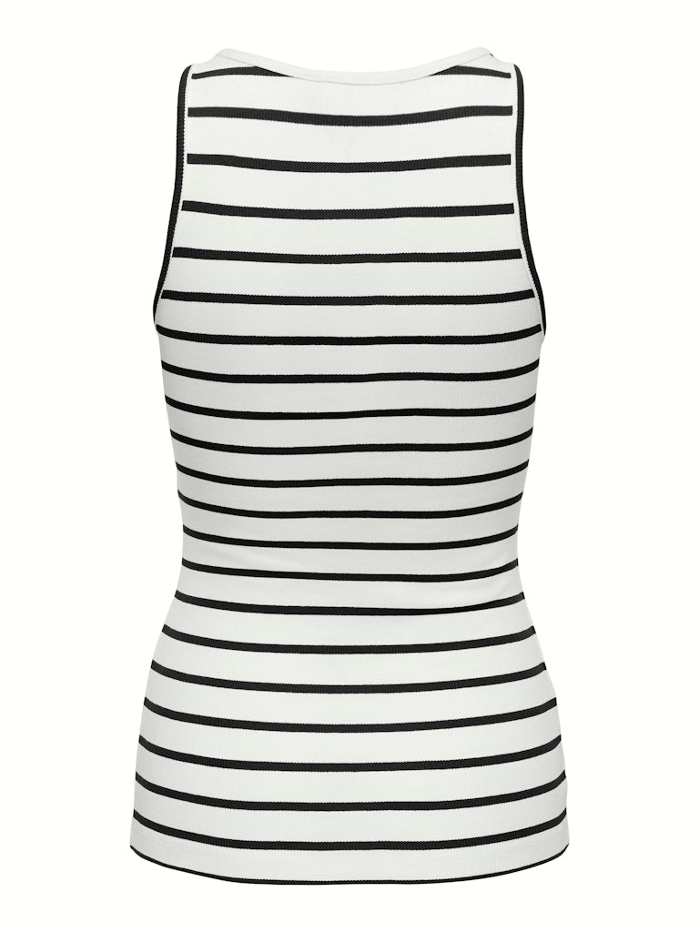 Onlfenja Kenya S/l Top Jrs - Ecru Dessin