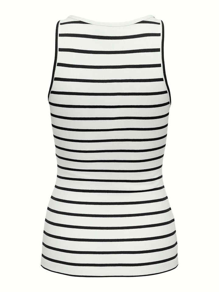 Onlfenja Kenya S/l Top Jrs - Ecru Dessin