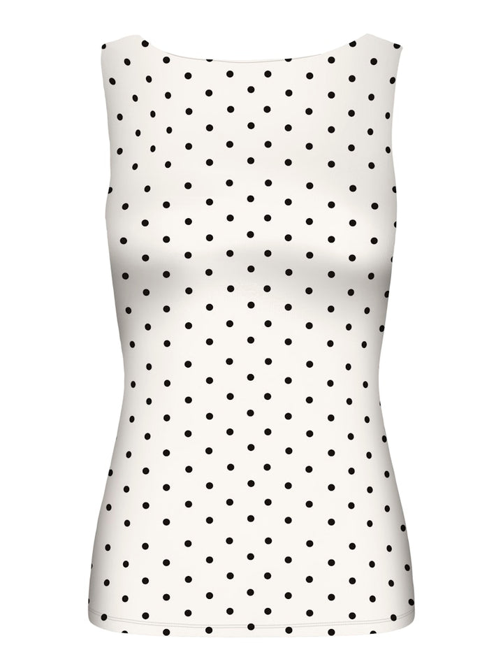 Onllone Aop 2-way Sl Top - Wit Dessin