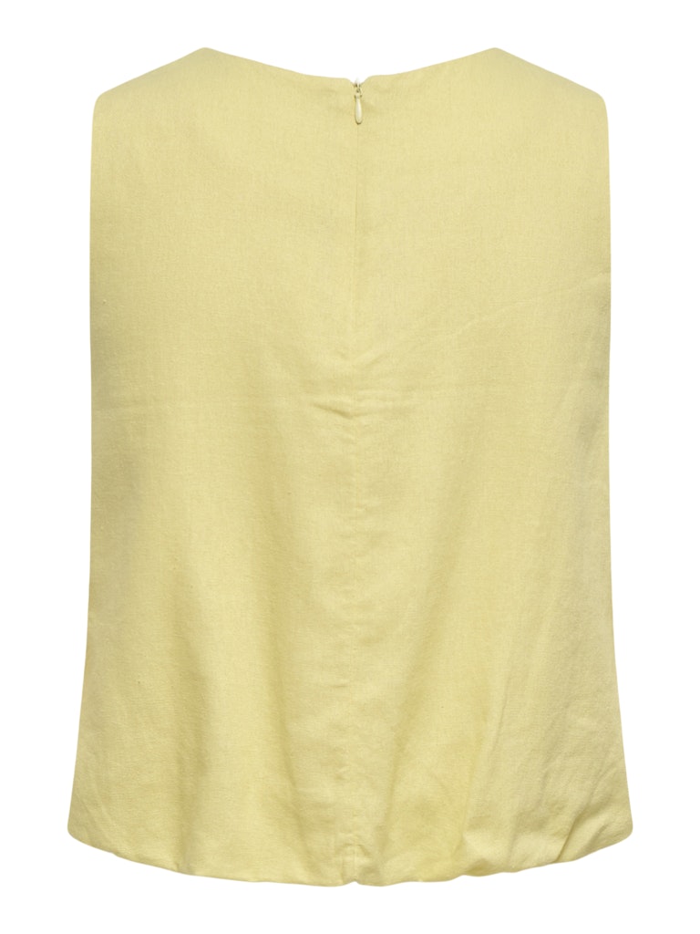 Onlgoa S/l Ballon Linen Bl Top Cc Pnt - Geel
