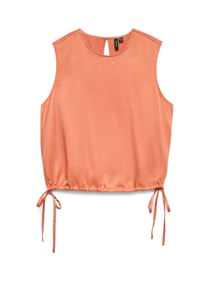 Vmmira Sl Short Top Wvn - Oranje