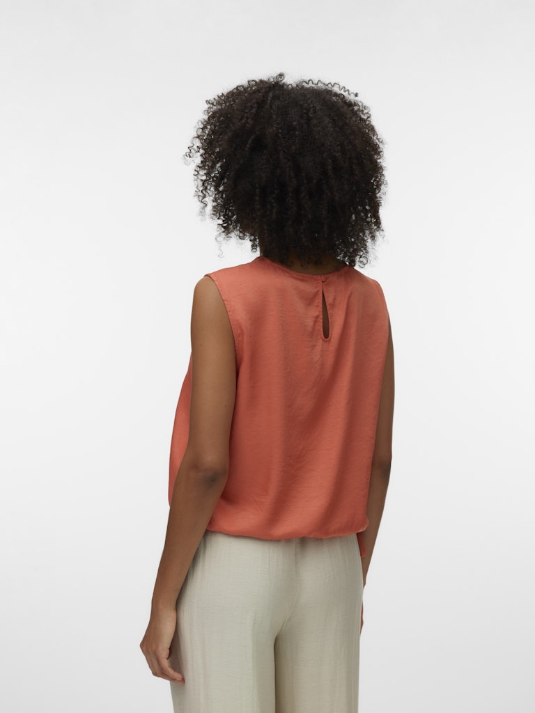 Vmmira Sl Short Top Wvn - Oranje