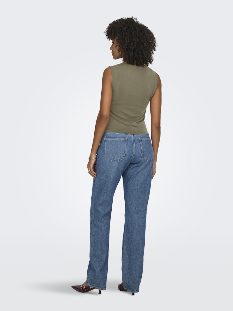 Onlhannah S/l Waterfall Top Jrs - Olijf