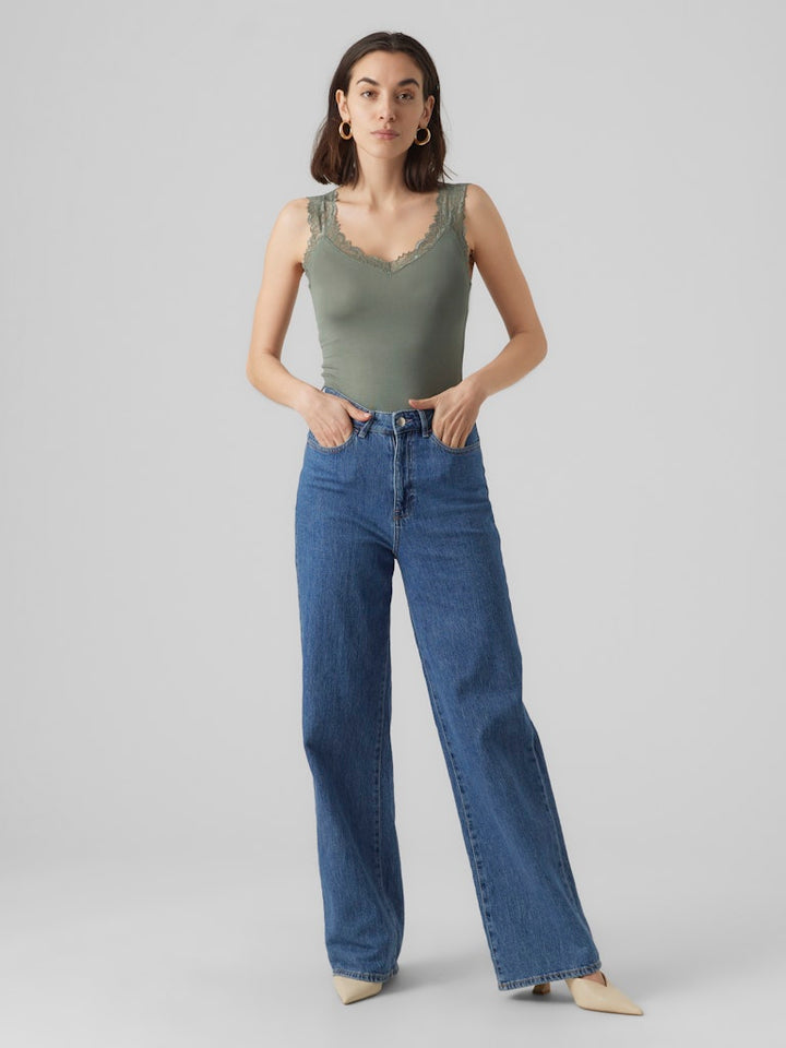 Vmrosa Sl Top Jrs Noos - Donkergroen