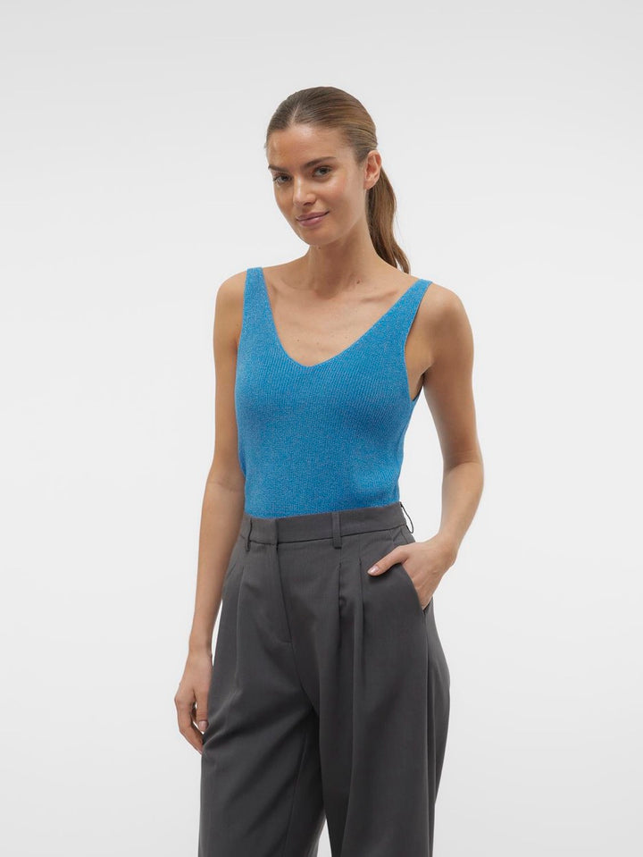 Vmnewlexsun Shine Sl Top Rep - Blauw