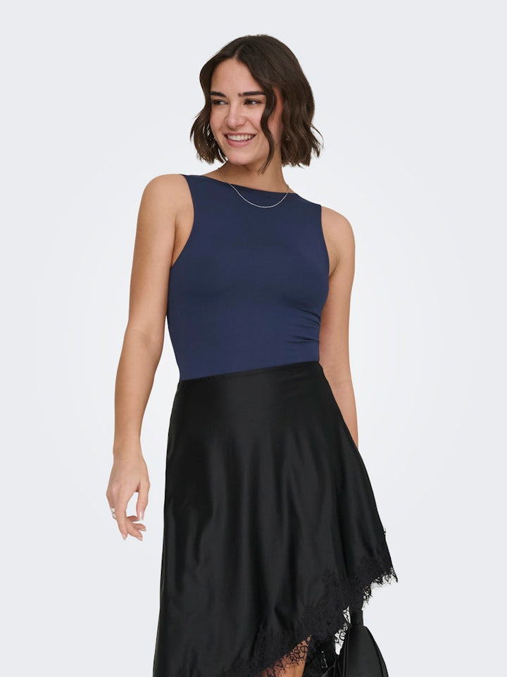 Onlea S/l 2-ways Fit Top Jrs Noos - Navy